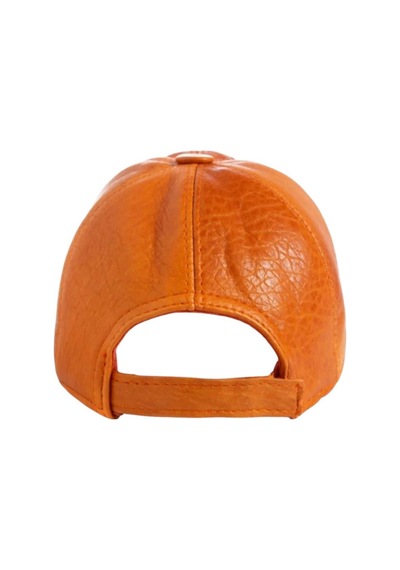 Unisex %100 Deri Arkadan Ayarlanabilir Baseball Kep Şapka Taba