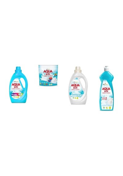 Aquabor Doğal Mineralli Sıvı Renkliler + Tablet + Sıvı Beyaz + Elde Bulaşık 4 Lü Set 10722220