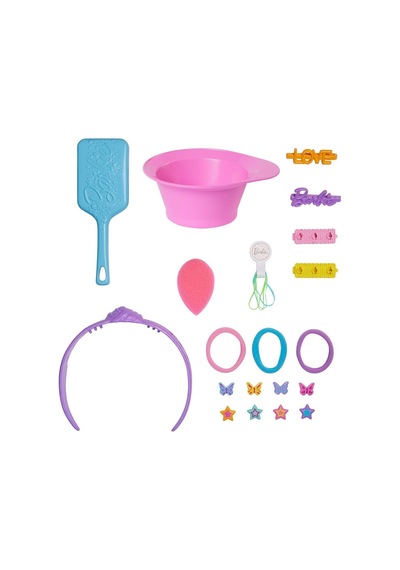 Jfg82 Barbie Saç Tasarımı Büstü - Kahverengi Saçlı 10pcs Mixed