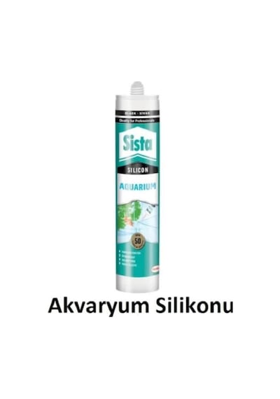 Sista Akvaryum Silikon Şeffaf 310 Ml Aynı Gün Kargo Şeffaf