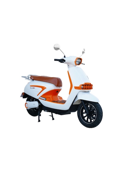 Motolux Latte 6 Akülü Elektrikli Motosiklet Beyaz