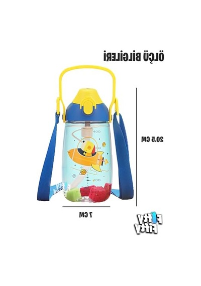 680 Ml Tritan Çocuk Su Matarası, Hayvan Figürlü Tasarım 0