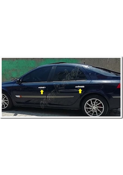 Markadan Renault Laguna 2 Krom Kapı Kolu 2003-2008 4 Kapı  Paslanm
