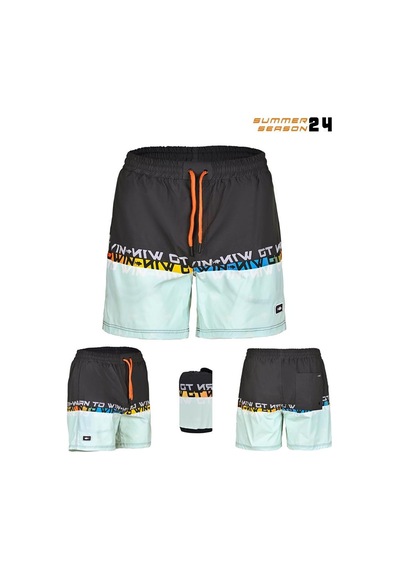 Fujin Pro Angler Short Mayo Anthracite Turquoise Antrasit