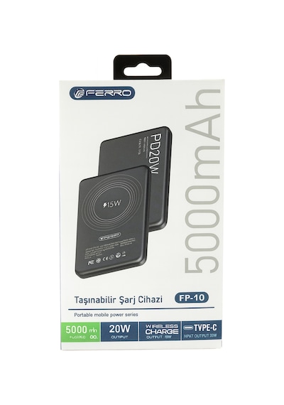 Ferrı Fp-10 5.000 Mah Magsafe Özellikli Powerbank Renkli