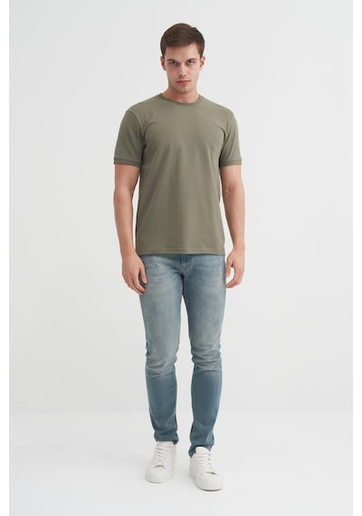 Cazador Erkek Haki Bisiklet Yaka T-shirt 46200 Haki