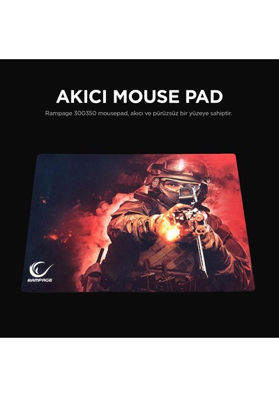 Everest Km-9676 Siyah Klavye + Rampage Sn-r9 Kulaklık+mouse + Rampage 300350 35 25cm Mousepad 4lü Set Optik