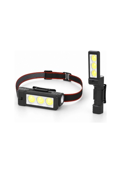 Gold Silver Gs-225 3 Led Usb Şarjlı Çok Fonksiyonlu Kafa Feneri