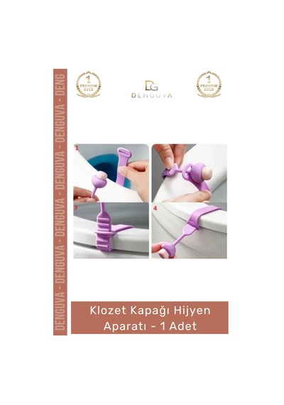 Klozet Banyo Tuvalet Mantar Tasarım Ergonomik Temassız Kaldırma Klozet Kapağı Hijyen Aparatı - 1 Ad Çok Renkli