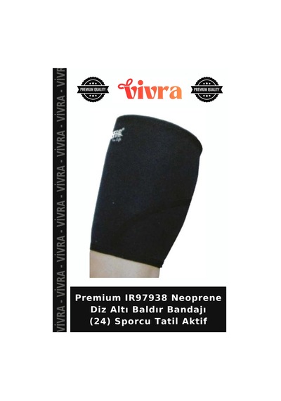 Premium Ir97938 Neoprene Diz Altı Baldır Bandajı 24 Sporcu Tatil Aktif