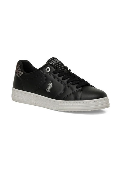 Papuçcity U.s. Polo Assn. Prelo Kadın Sneaker Spor Ayakkabı SİYAH-BEYAZ