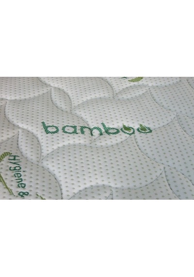 Uzunbebe 100X200 Opalin Bamboo Lüx Ortopedik Yaylı Yatak (Yastık Hediyeli)