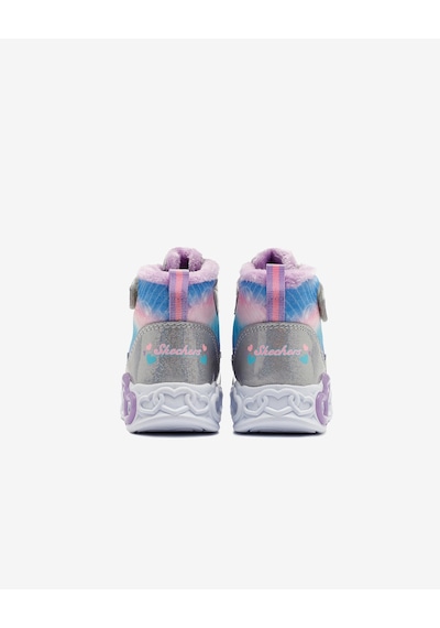 Skechers İnfinite Heart Lights - Lovin Hearts Küçük Kız Çocuk Gri Işıklı Bot 303054n Smlt Gri