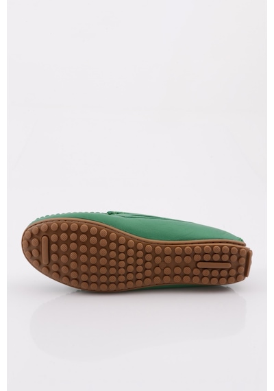 Dgn K105 Kadin Aksesuarli Loafer Ayakkabi K105-1774-R1938 Yeşil
