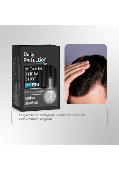 Daily Perfection Pro For Men Shot No:7 Dökülme Karşıtı Vitamin Serum 2 x 6 ML