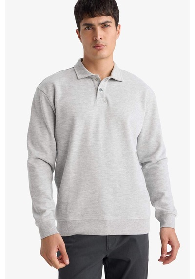 Defacto Sweatshirt F9324ax26spgr210 Gri-gr210