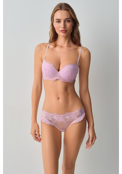 Suwen Scarlet Dantelli Slip Külot Wsl10210204077 Pembe