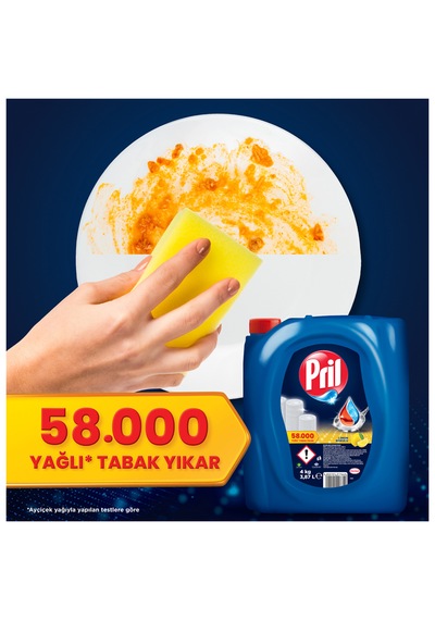 Şeylişeyler Pril Sıvı Bulaşık Deterjanı Limon 4 Lt 4 Adet