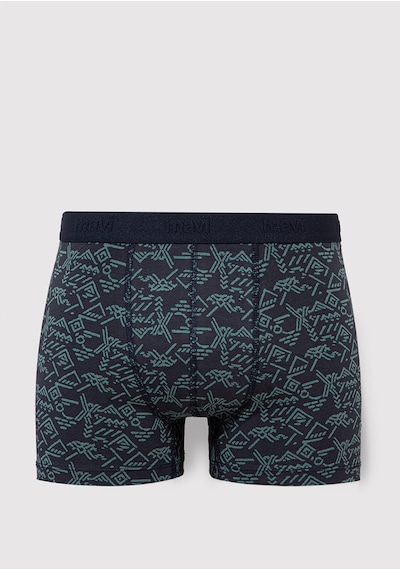 Mavi - Baskılı Lacivert Boxer 092459-33648 Lacivert