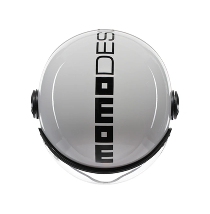 MomoDesign FGTR Classıc Mono Açık Kask Beyaz Siyah