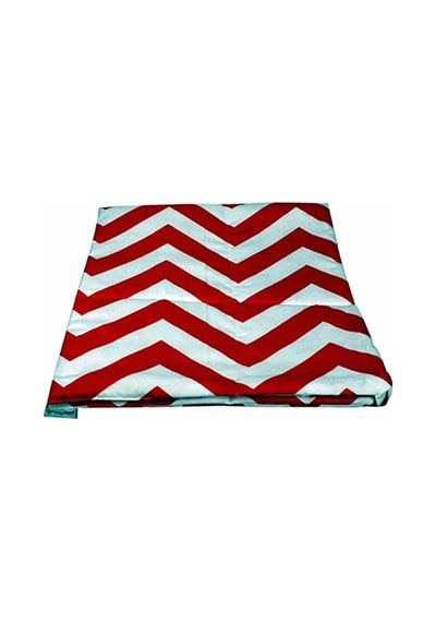 Kiddy's Teepee Mat - Kırmızı Zigzag