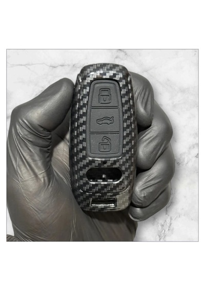 Audi A6 A7 A8 E-tron Q8 Q5 C8 A3 D5 Karbon Anahtar Kılıfı