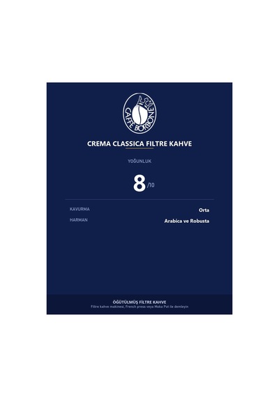 Caffe Borbone Crema Classica Filtre Kahve 1,5 Kg 6 Paket X 250 G - Öğütülmüş Kahve