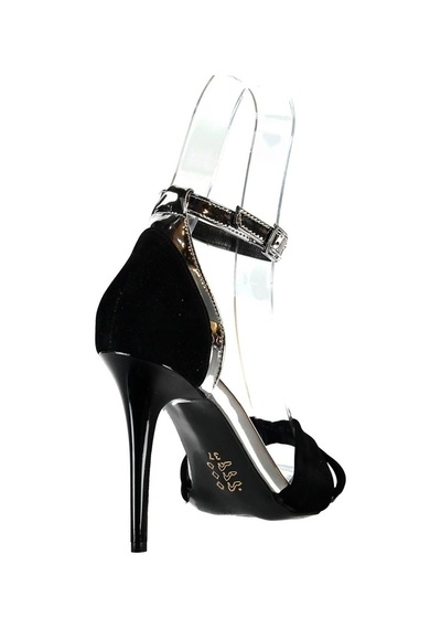 Fox Shoes Siyah/Platin Kadın Topuklu Ayakkabı B922113802