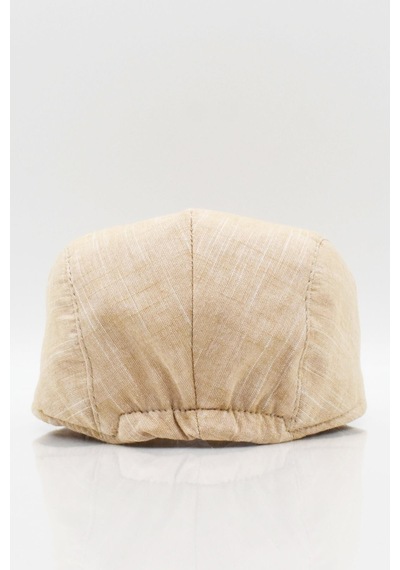 Külah Erkek Düz Pamuklu Hardal Flat Cap Kasket