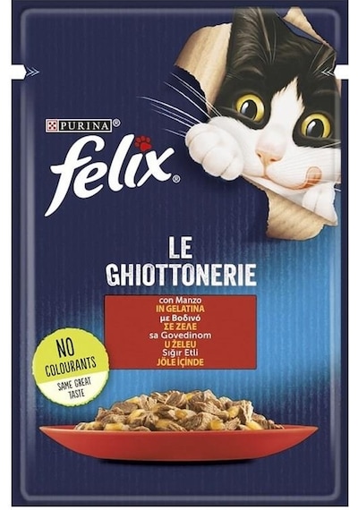 Purina Felix Sığır Etli Yetişkin Kedi Yaş Maması 85 G
