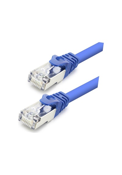 Cat7 Ethernet Patch Kablosu 10 Gbps 600 Mhz 1 M - Mavi Hdx5099 Evimdeyokyok