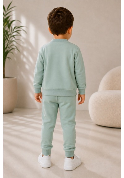 Mnk Baby & Kids Erkek Bebek Küçük Aslan Hırkalı 3lü Takım M00855 Yesil