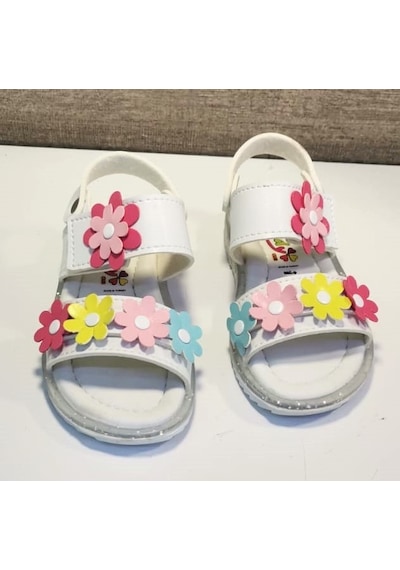 Wendy K45b Bebe Kız Sandalet Beyaz