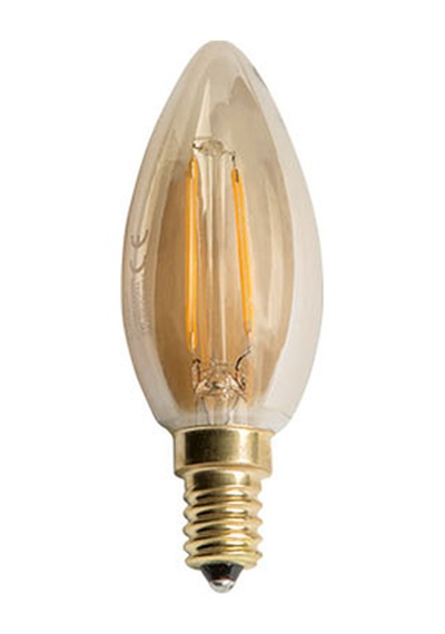 4W RUSTİK LED BUJİ AMPÜL E14 - AMBER