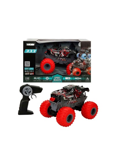 1:18 Uzaktan Kumandalı Spirit Beasts Usb Şarjlı Araba 25 Cm. Kırmızı