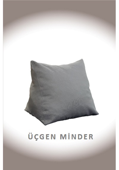 Dekosoy Üçgen Minder Açıkgri