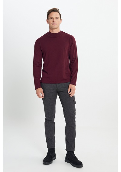 AC&Co / Altınyıldız Classics Erkek Bordo Standart Fit Normal Kesim Yarım Balıkçı Yaka Triko Kazak AC&Co / Altınyıldız Classics Erkek Bordo Standart Fit Normal Kesim Yarım Balıkçı Yaka Triko Kazak