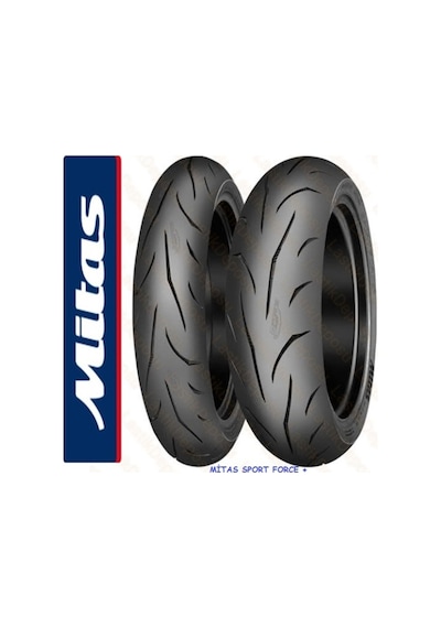 Mitas  Evolution 120/70-17 180/55-17 Takım Lastik Sport Force+ Ev Çift Hamur