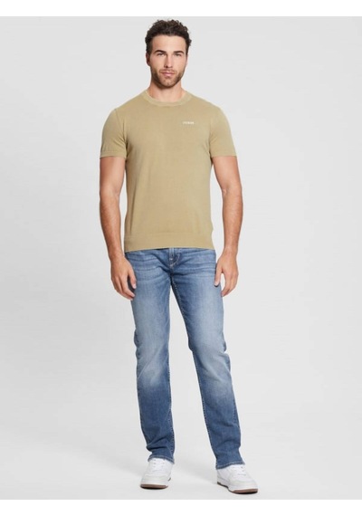 Cornell Washed Ss Erkek Kazak Bej