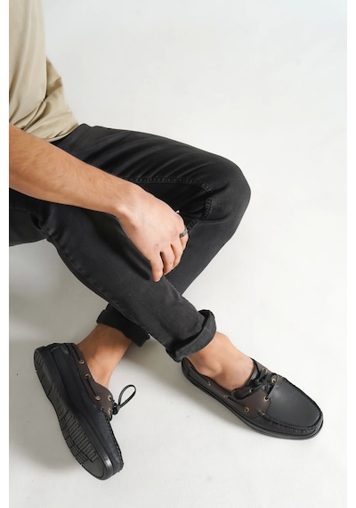 Dexter Casual Hakiki Deri Erkek Ayakkabı Siyah Siyah