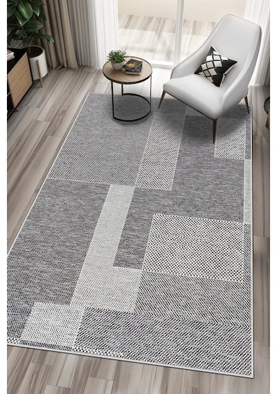 West Home Makinede Yıkanabilir Kaymaz Taban Leke Tutmaz Salon Halısı Mutfak Halısı Ve Yatak Odası Halısı Wh 593 Grey