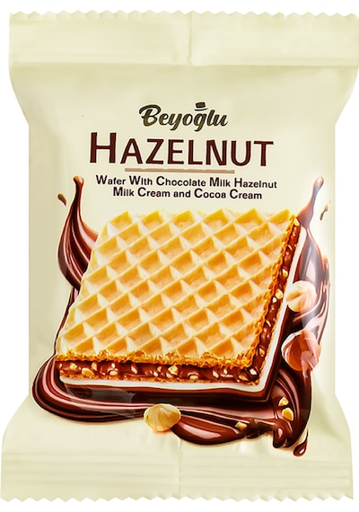 Hazelnut Altı Çikolata Kaplı Fındıklı Kare Gofret 30 Gr 24 Adet
