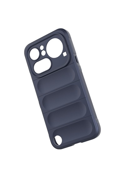 Maks Technology Nothing Phone 4a Pro Kılıf Esnek Tpu Oyuklu Arka Yüzey Tasarımlı Mkst Etnik Silikon Kapak - Lacivert