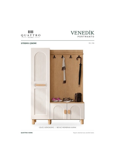 Venedik Geniş Vestiyer Ahşap