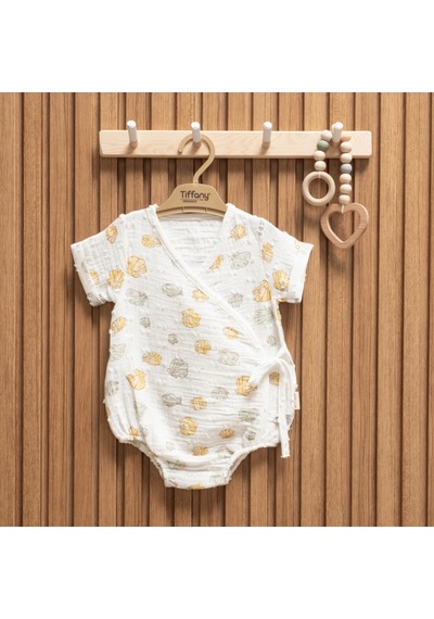 Tiffany Baby & Kids Tiffany Baby Müslin Sea Shell Theme Kruvaze Body 62022 Ekru