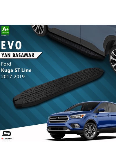 S-dizayn Ford Kuga 2 St-line Evo Siyah Yan Basamak 183 Cm 2017-2019