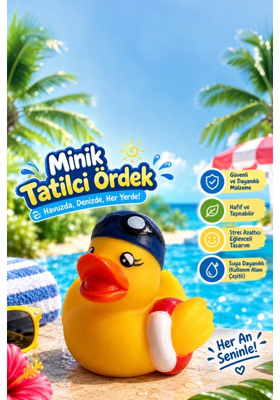 Karakter Tasarım Plastik Ördek Jeep Ördek- Rubber Ördek- Sevimli Tasarım Diğer