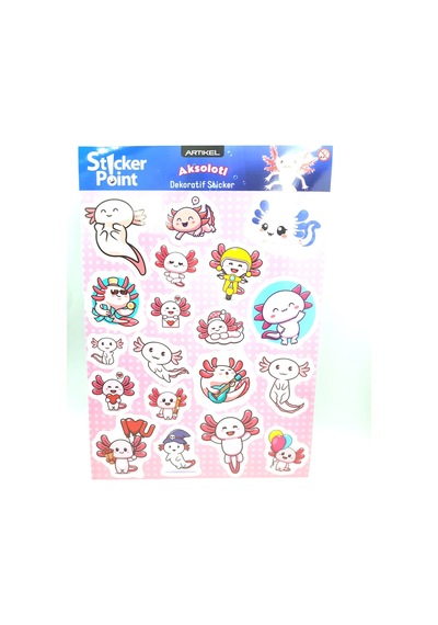 Artikel Aksolot Sticker 17 X 25 Cm 2 Adet Diğer