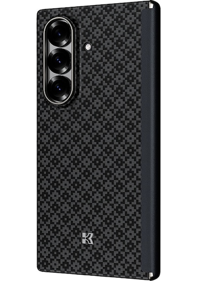 Galaxy Z Fold 7 Uyumlu Kılıf M-safe Özellikli Benks Armorair Armorgrid Serisi Kevlar Kapak Siyah