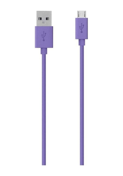 Belkin F2cu012bt2m-pur Usb Kablo 2.0 Usb A Micro-usb B, 2m, Mor